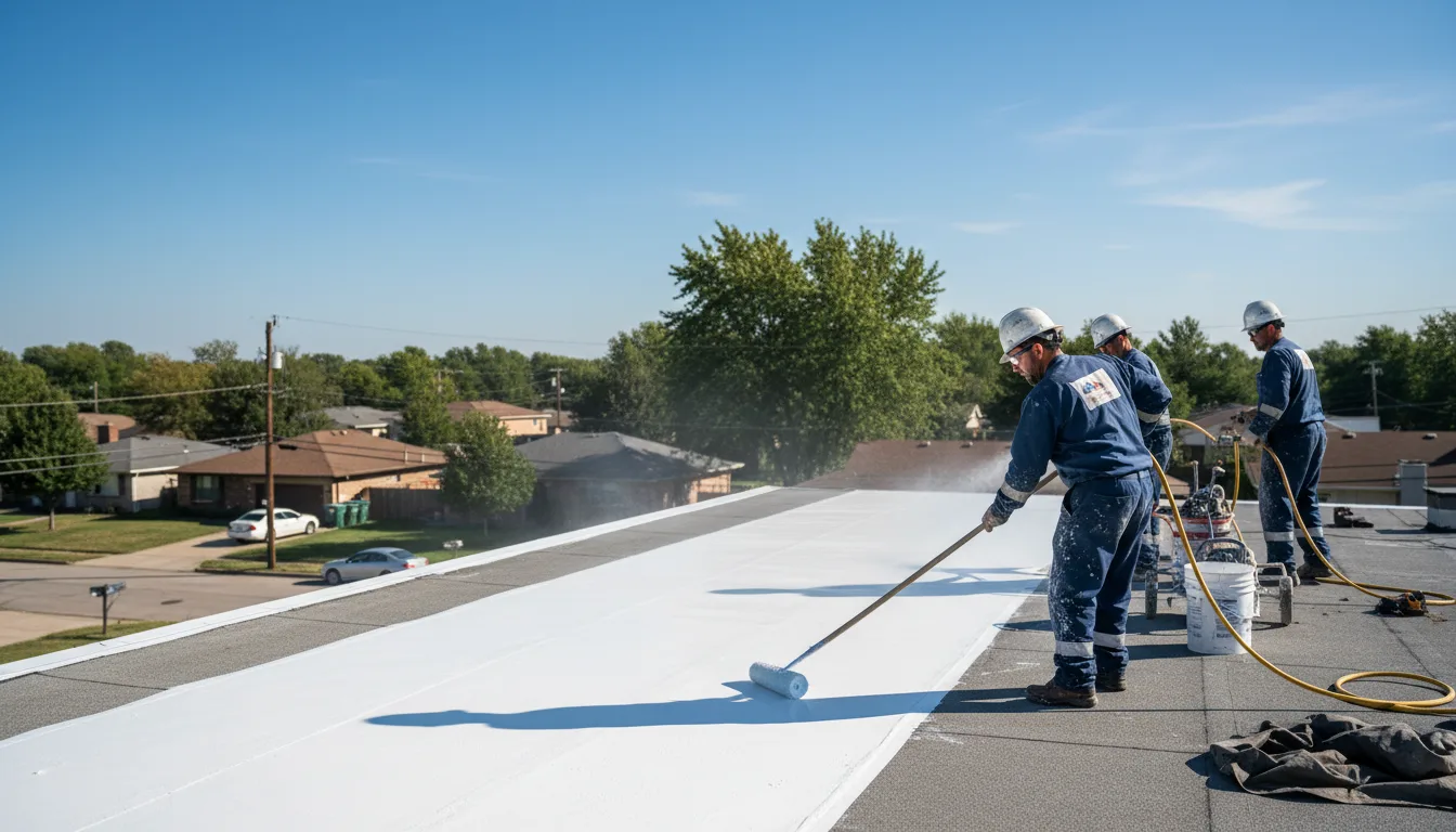 Commercial roof coating in South Kent, CT near me